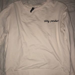 White H & M sweater
